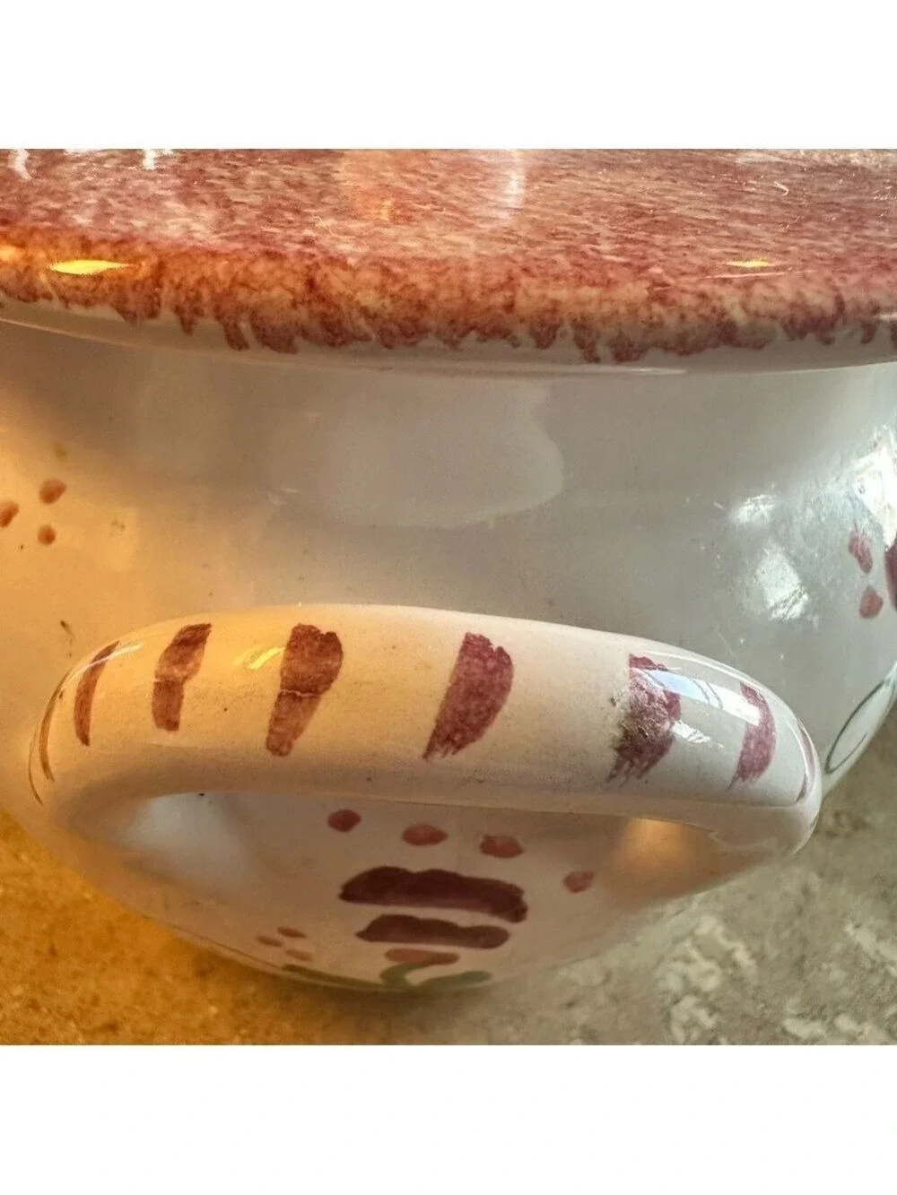 Farmhouse Hen Cookie Jar Sugar Bowl - Cottagecore Ceramic Country Kitchen Decor